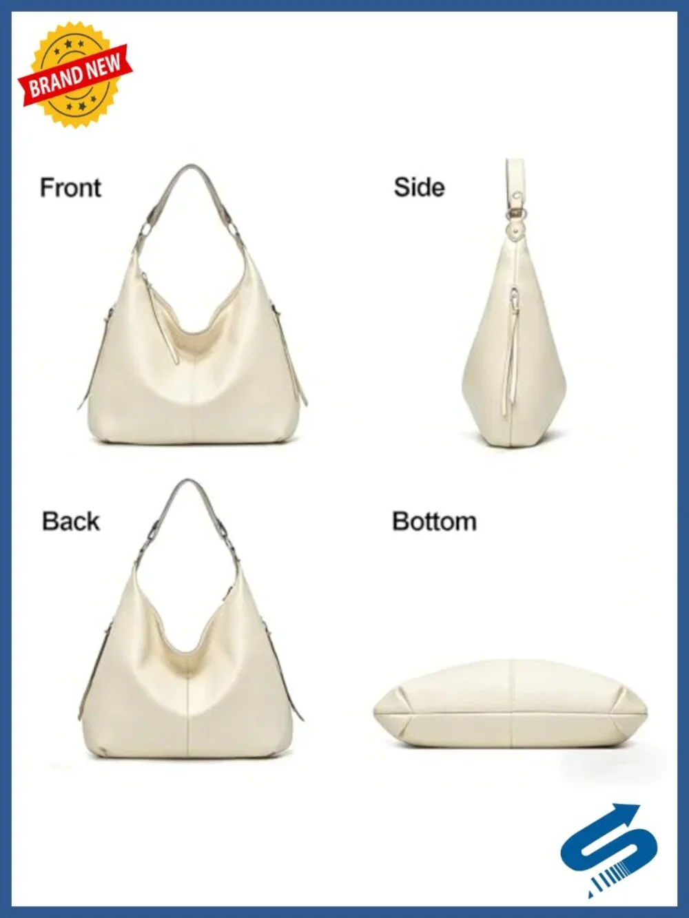 3-in-1 Hobo Crossbody Shoulder Handbags Set with PU Leather